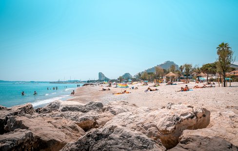 Plage du Loup à  Villeneuve-loubet